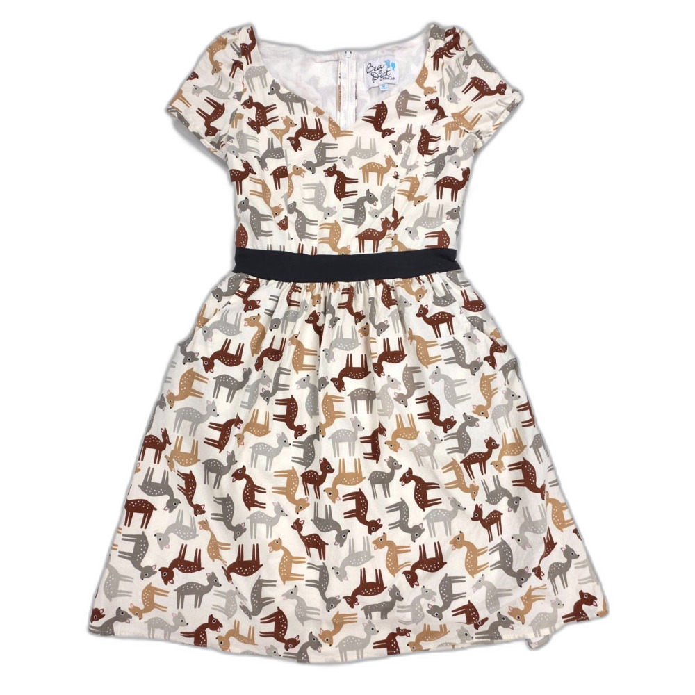 MODCLOTH Bea & Dot Cheeriest and Dearest Dress Vintage 50s Pin Up Retro Lolita
